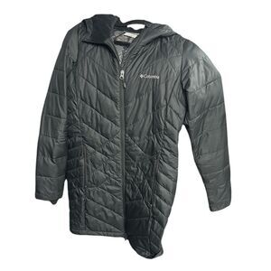 COLUMBIA 🏔️ Women’s Hooded Puff Jacket - insulated lining - Black - SMALL